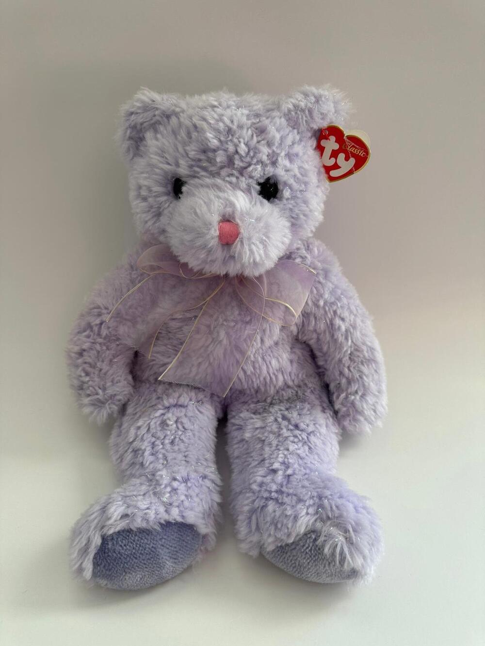 Ty Classics Collection “Lilac” the Purple Bear - Creased Tag (12 inch)